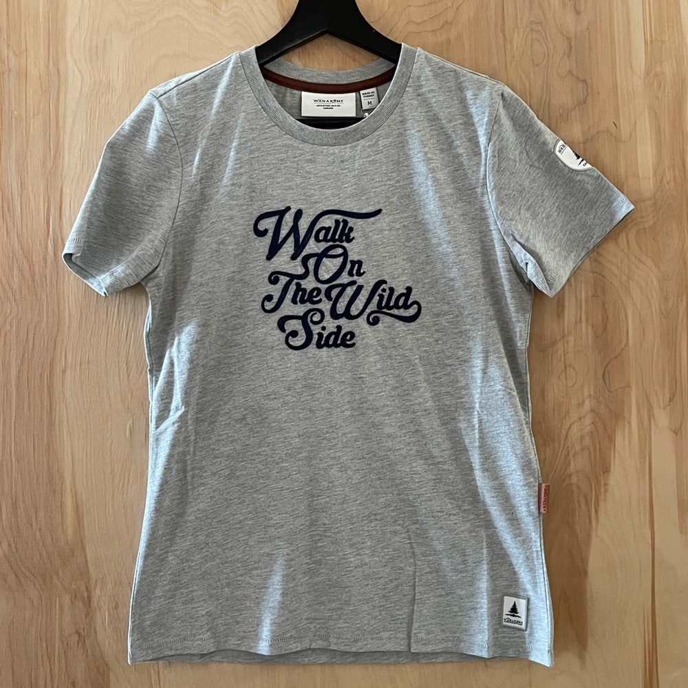 NWT Wanakome Holly T-Shirt in Light Heather Grey
